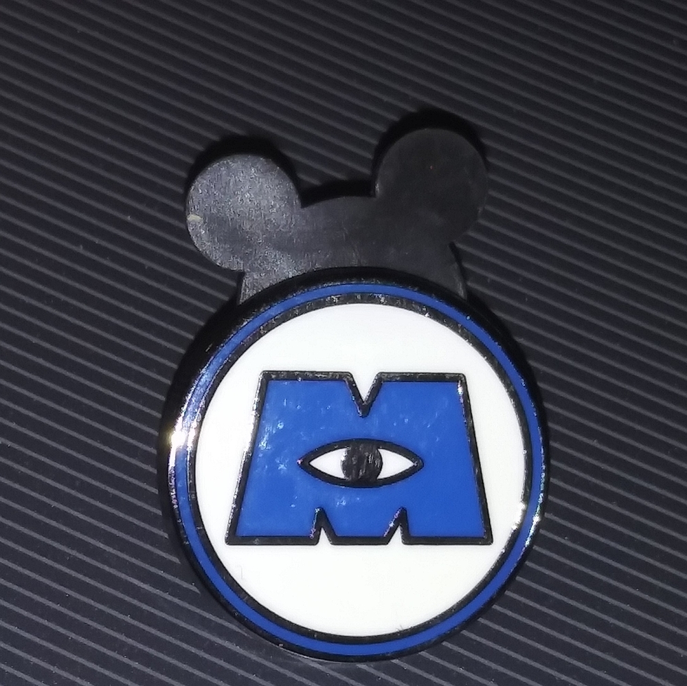 Pixar Monster university mike logo pin